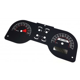 Ford Mustang 2005-2009 - Custom GT/CS - Replacement tacho dials, face counter gauges - converted from MPH to Km/h