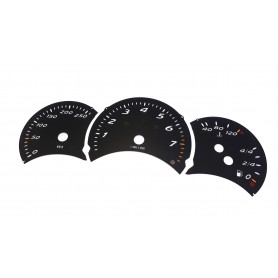 Porsche Boxster (986) (1996-2004) - Replacement tacho dials gauges - converted from MPH to Km/h counter