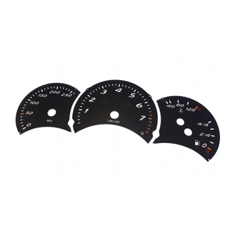 Porsche Boxster (986) (1996-2004) - Replacement tacho dials gauges - converted from MPH to Km/h counter