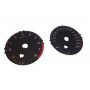 Subaru WRX - replacement instrument cluster dials, face counter gauges MPH to km/h