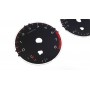 Subaru WRX - replacement instrument cluster dials, face counter gauges MPH to km/h