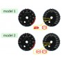 Subaru WRX - replacement instrument cluster dials, face counter gauges MPH to km/h