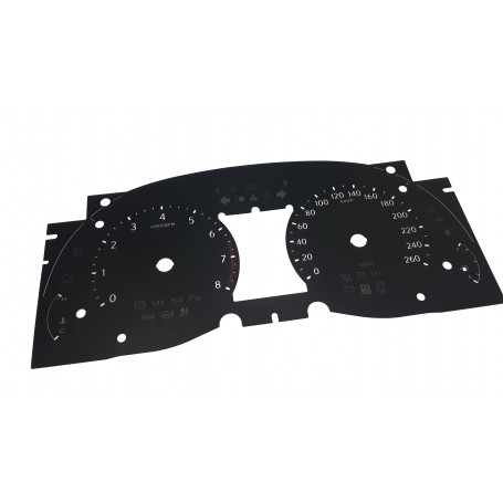 Lexus GS 350 replacement instrument cluster dials, face counter gauges MPH to km/h