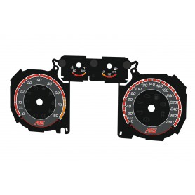 FORD FOCUS MK2 RS STYLE – CUSTOM GAUGE CLUSTER DIALS / INSTRUMENT PANEL OVERLAYS