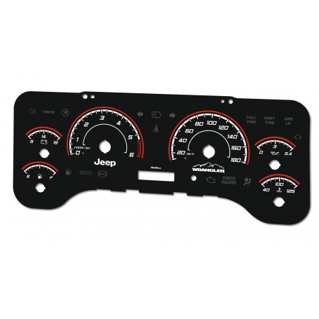 Jeep Wrangler TJ Custom PLASMA TACHO GLOW GAUGES TACHOSCHEIBEN DIALS