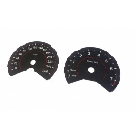 BMW X1 F48, F45, F46 - Replacement tacho dial - converted from MPH to Km/h