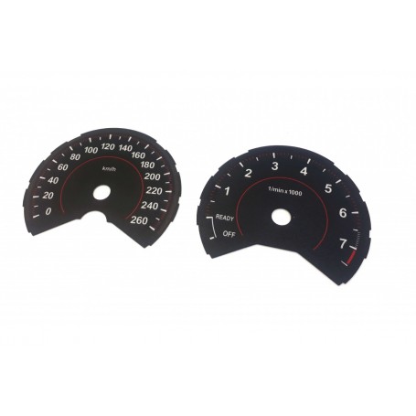 BMW X1 F48, F45, F46 - Replacement tacho dial - converted from MPH to Km/h