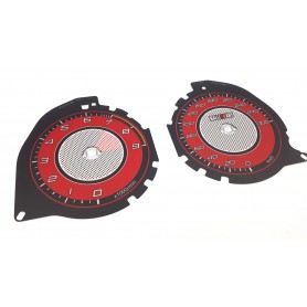 Mitsubishi Lancer EVO X - Replacement tacho CUSTOM Red counter dials