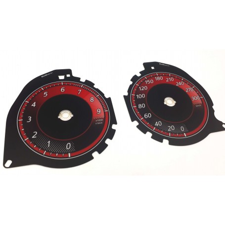 Mitsubishi Lancer EVO X - Replacement tacho CUSTOM evo counter dials