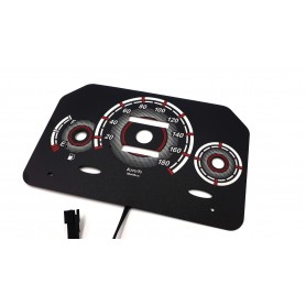 Fiat Seicento design 7 GLOW FACE GAUGE PLASMA TACHO GLOW GAUGES TACHOSCHEIBEN DIALS