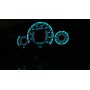 Fiat Seicento design 7 GLOW FACE GAUGE PLASMA TACHO GLOW GAUGES TACHOSCHEIBEN DIALS