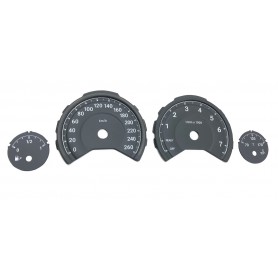 BMW 3D M-Style F30 F31 F32 F33 F34 F36 Gauge Cluster Replacement Dials – Gray M Pattern
