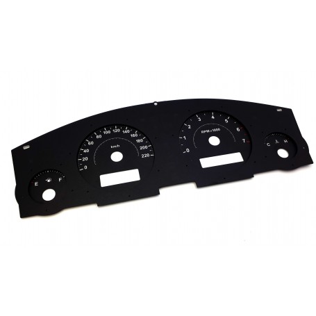 Jeep Commander - Replacement tacho dial - converted from MPH to Km/h