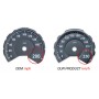 BMW 3D M3/M4 F80, F82, F83 – tarcze liczników, zamiennik MPH na KMH