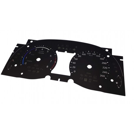 Lexus GS 350 Hybrid replacement instrument cluster dials, face counter gauges MPH to km/h
