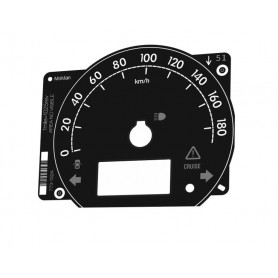 Toyota Sequoia II - Replacement instrument cluster dials, face counter gauges from MPH to km/h