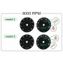 Range Rover Discovery Sport IV - Replacement tacho dials, counter faces gauges - converted from MPH to Km/h