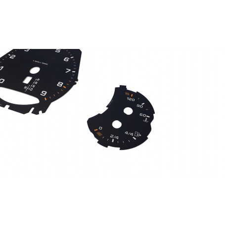 Porsche 911 - model 991 - Replacement tacho dials - converted from MPH to Km/h