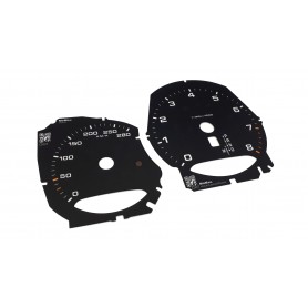 Porsche Macan - Replacement tacho dials - converted from MPH to KM/H