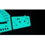 Ford Escort Cosworth RS Wolf 300 km/h - INDIGLO plasma dials, replacement glow gauges tachoscheiben dials