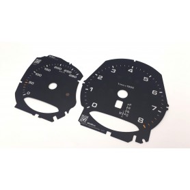 Porsche Boxster 2004-2025 Replacement dial gauges converted from MPH to Km/h