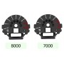 Mini Cooper S R56 R57 black dials with navigation display REPLACEMENT DIAL - EU speed scale