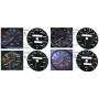 Porsche 911 964 - Replacement tacho dials gauges speedo - converted from MPH to Km/h counter