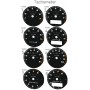 Porsche 911 964 - Replacement tacho dials gauges speedo - converted from MPH to Km/h counter
