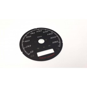 Harley-Davidson Road King Speedometer Faceplate – MPH to KM/H Conversion – Police Edition (80mm)