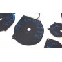 Mitsubishi Lancer EVO 7, 8, 9 Tarcze licznika zegary INDIGLO Custom Blue