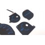 Mitsubishi Lancer EVO 7, 8, 9 Custom Blue PLASMA TACHO GLOW GAUGES TACHOSCHEIBEN DIALS