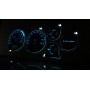Mitsubishi Lancer EVO 7, 8, 9 Custom Blue PLASMA TACHO GLOW GAUGES TACHOSCHEIBEN DIALS
