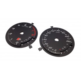 Sport instrument cluster dials for Audi A3 8V RS3 style conversion