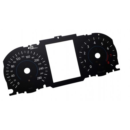 Jaguar F-Pace - Replacement dial - converted from MPH to Km/h