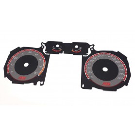 FORD FOCUS MK2 RS STYLE – CUSTOM GAUGE CLUSTER DIALS / INSTRUMENT PANEL OVERLAYS