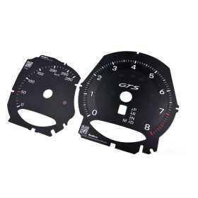 Porsche Macan GTS 2021+ Replacement tacho dials - converted from MPH to KM/H