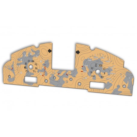 Porsche Cayenne I (2002-2010) Custom Gauge Faces – Topography Edition | Speedometer Upgrade