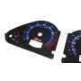 Audi A6 C6 Speedometer Gauges – S6 Blue Edition Dashboard Overlays | Premium Replacement