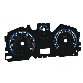Opel Astra H OPC style replacement dials speedo faces 260kmh 8000 RPM
