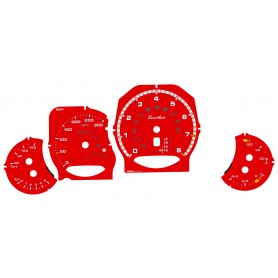 Porsche 911 991 Turbo | Turbo S 2012-2016 PDK Red MPH Custom Gauge Faces speedo dials