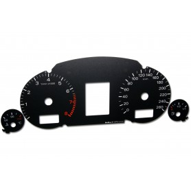 Audi A4 (B6 i B7) Replacement dial - converted from MPH to Km/h