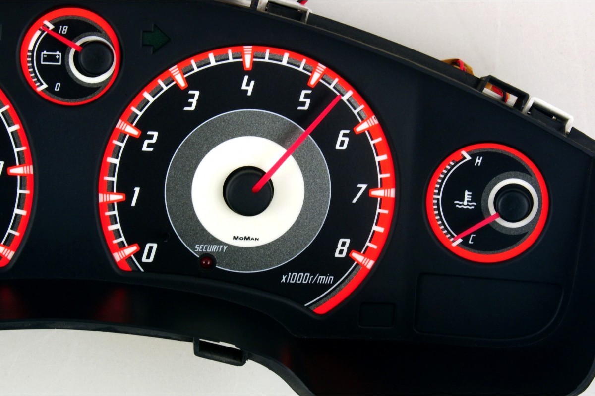 Toyota MR2 - 2gen. W20 design 2 PLASMA TACHO GLOW GAUGES TACHOSCHEIBEN ...