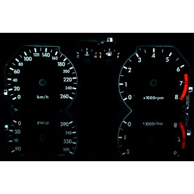 Hyundai Coupe 2gen. (2002-2008) - classic świecące tarcze licznika zegary INDIGLO