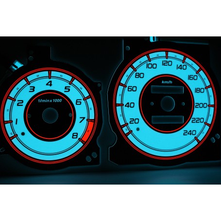 Mazda Xedos 6, 9, Millenia design 2 PLASMA TACHO GLOW GAUGES TACHOSCHEIBEN DIALS