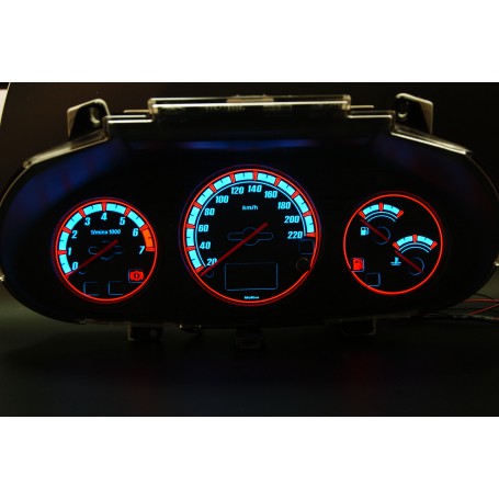 Ford Escort MK7 - z wyświetlaczem cyfrowym wzór 2 tarcze licznika zegary INDIGLO