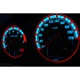 Ford Escort MK7 - digital km counter Design 2 PLASMA TACHO GLOW GAUGES TACHOSCHEIBEN DIALS