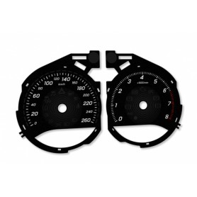 Mercedes C Class W205, GLC - Replacement tacho dials - converted from MPH to Km/h