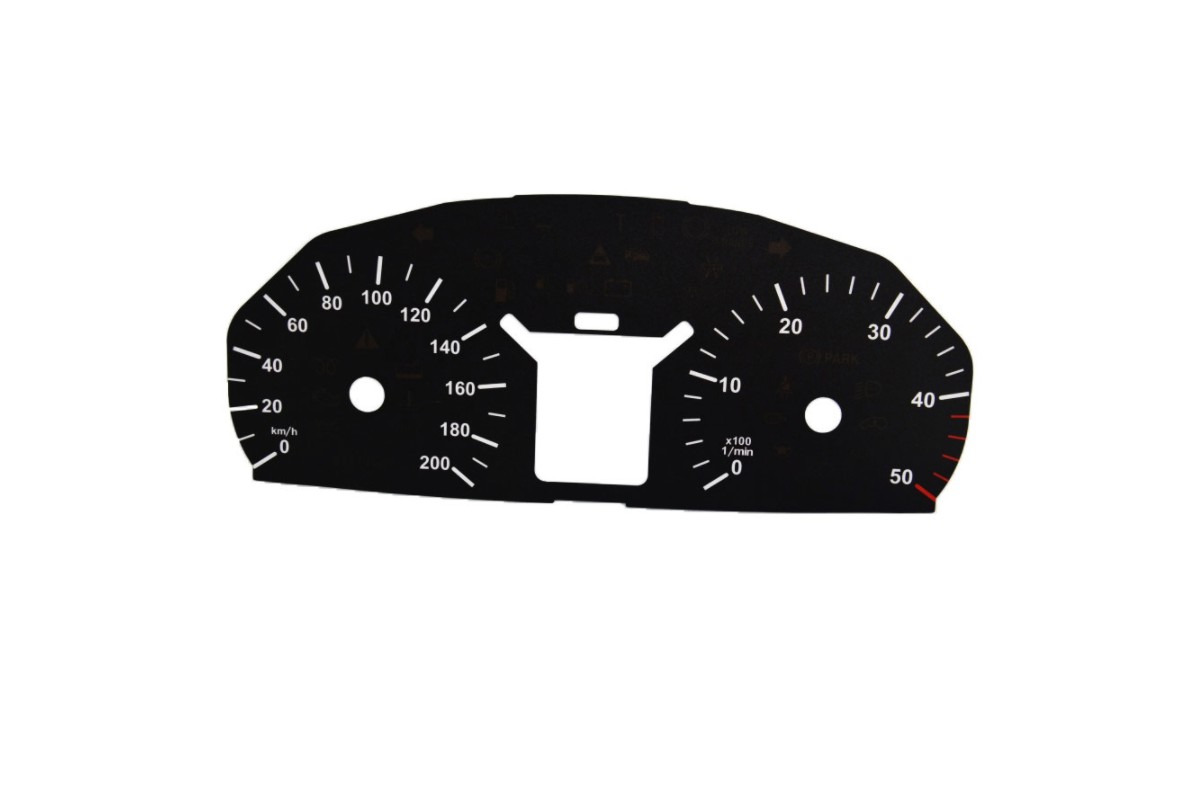 Mercedes Sprinter W906 - replacement tacho dials converted from MPH to Km/h