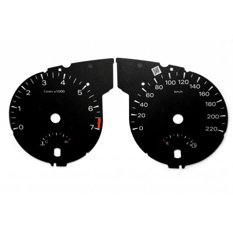 Jeep Grand Cherokee 2011-2013 original design - Replacement dial - converted from MPH to Km/h