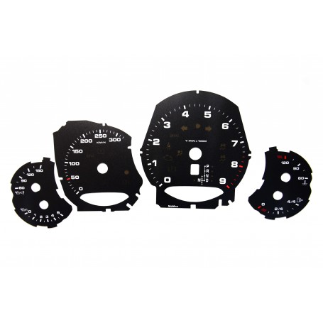 Porsche 911 - model 991 - Replacement tacho dials - converted from MPH to Km/h